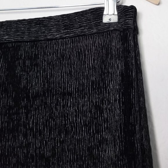 Free People So Charming Velvet Flare Pants L Black PullOn Stretch Whimsigoth Y2K - Picture 12 of 16